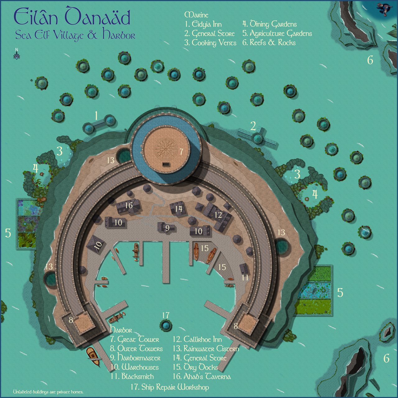 Nibirum Map: eilân danaäd by Kevin Goebel (Royal Scribe)